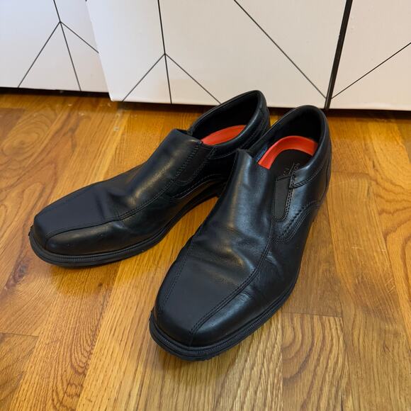 Rockport TruTech Men’s 10 Black Slip-on Dress Shoes - Picture 1 of 9